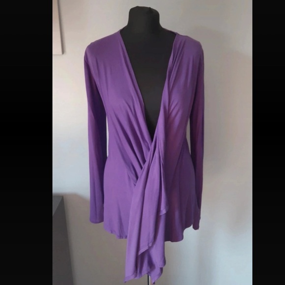 Tahari purple open cardigan BNWT - Picture 2 of 6